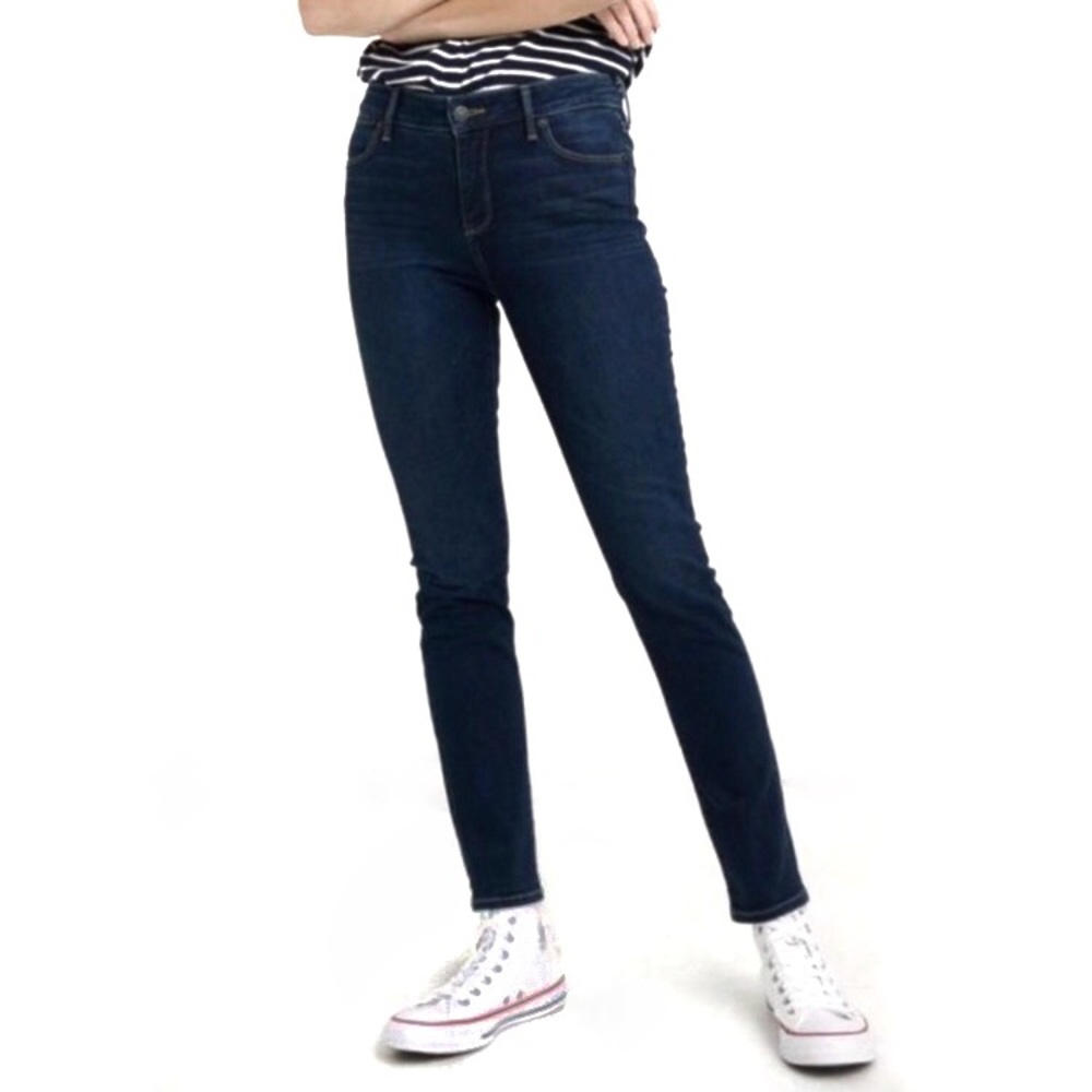 Lucky Brand Sundown Skinny Dark Blue Wash Boho Premium Denim Skinny Jeans
